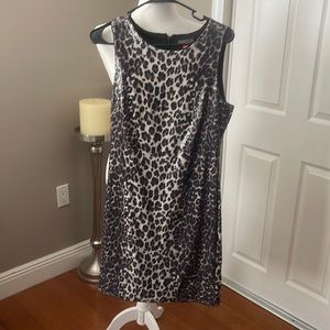 Vince Camuto Leopard Print Sequence Dress